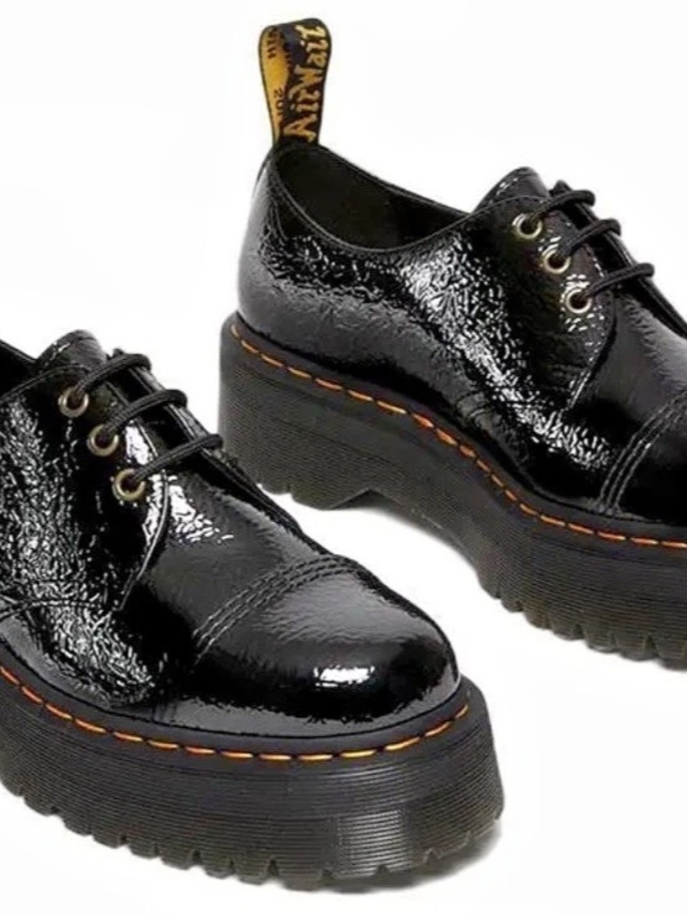 Dr. Martens 1461 Quad Black Platform Oxfords W8, M7